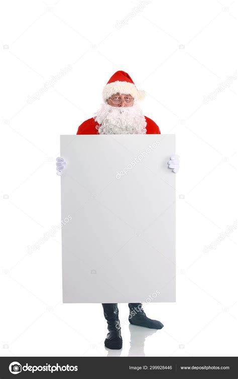 Real Santa Claus Carrying Big Bag Full Of Gifts Isolated On White