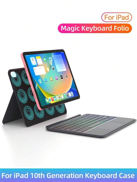 Capa De Teclado Mágico Para 2022 Ipad 10a Geração 10 9 Capa Inteligente