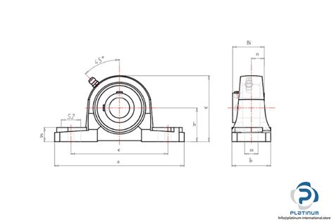 Ask Ucp 216 Pillow Block Ball Bearing Unit Platinum International