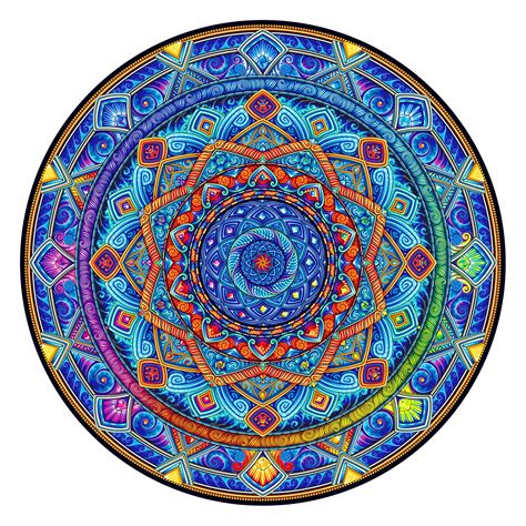 Obraz Puzzle Drewniane na Ścianę Buddyzm Mandala Niezachwiany Spokój