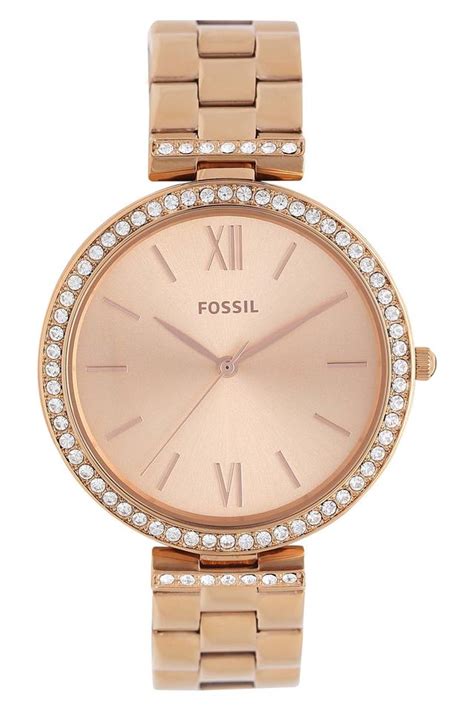 Buy FOSSIL Womens Rose Gold Dial Metallic Analogue Watch ES4641I