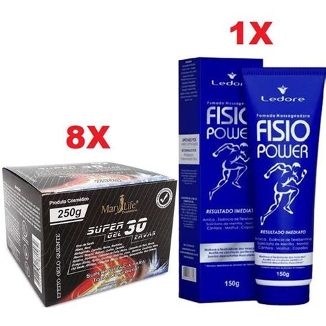 Kit Super Gel Ervas G Pomada Fisio Power G Bio