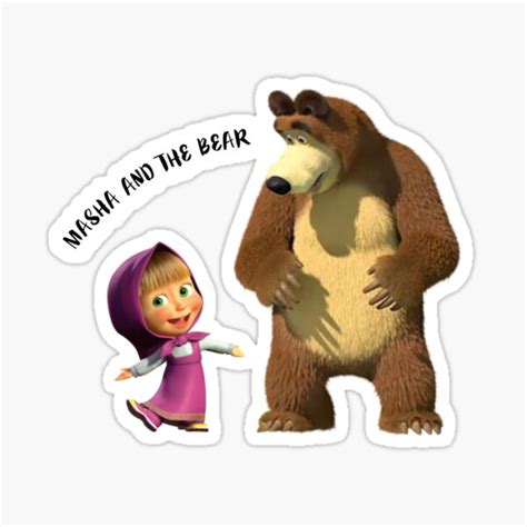 Masha And The Bear Stickers | Redbubble