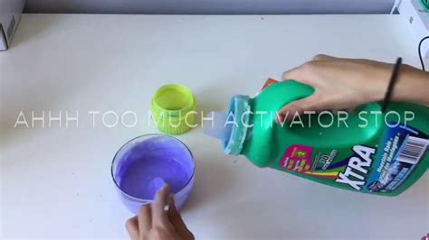 Attempting To Make Slime With Xtra Laundry Detergent Youtube