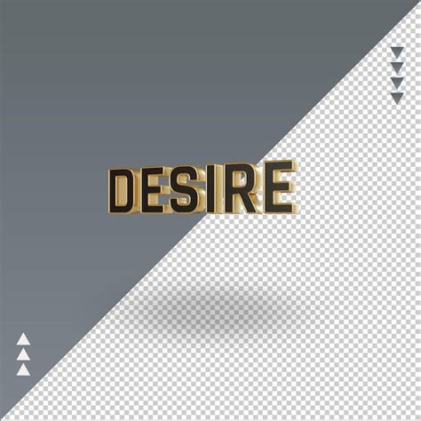 3d Desire Icono De Oro Negro Renderizado Vista Derecha Archivo PSD