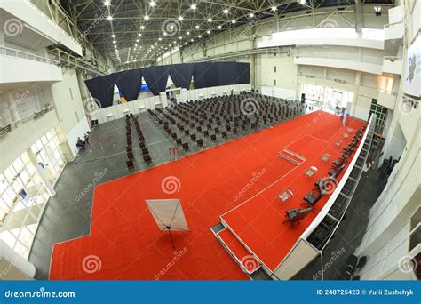 Interior Of The Main Press Conference Hall Of The International