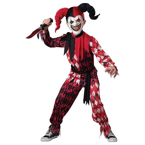 Evil Jester Boys Costume