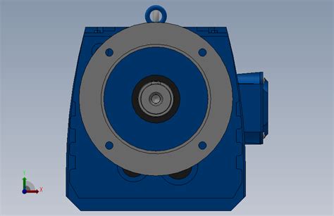 Rf107法兰轴伸式安装斜齿轮减速机rf107 Y15 4p 160l M1 0° Φ350solidworks 2018模型图纸下载 懒石网