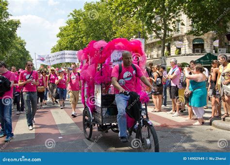 2010 Gay Pride In Paris France Editorial Stock Image Image Of