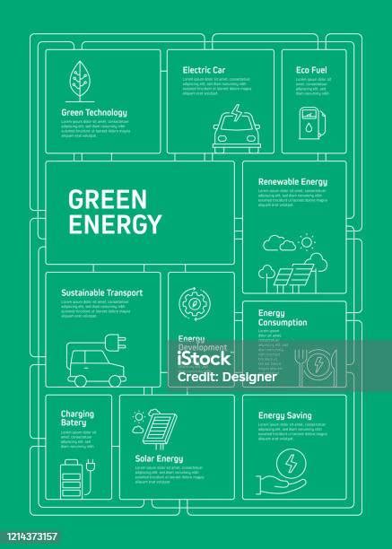 Energi Hijau Ilustrasi Vektor Konsep Ekologi Ilustrasi Stok Unduh