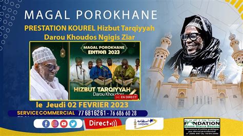 Live Magal Porokhane 2023 Prestation Hizbut Tarqiyyah Darou