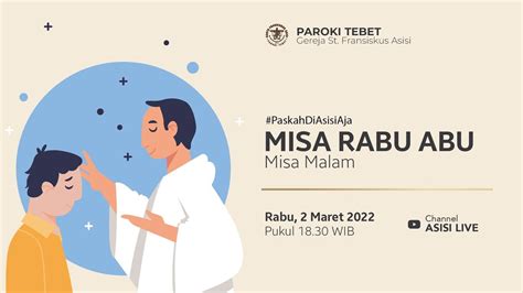 Misa Rabu Abu Misa Malam Rabu Maret Youtube