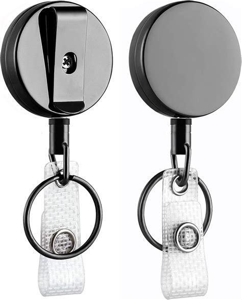 Heavy Duty Retractable Badge Holder Reel Will Well Metal Id Badge