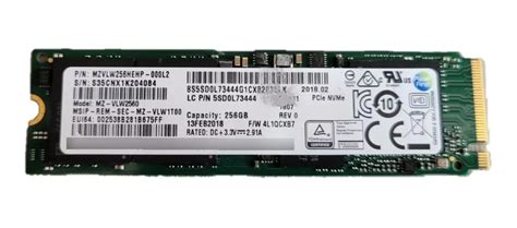 Ssd Samsung Pm961 256gb Nvme M2 2280 Mz Vlw2560 | Mebuscar Brasil