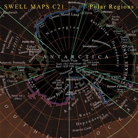 Polar Regions | Swell Maps C21 | Glass Modern