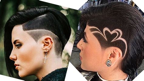 Extreme Buzz Cut For Women Hair Tattoo Undercut Pixie Haircut For Hot