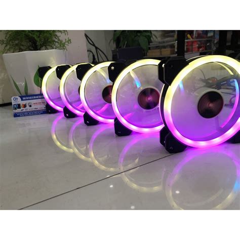 Qu T T N Nhi T Fan Led Rgb Coolmoon V Led Rgb Ng B Hub Coolmoon