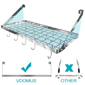 Vdomus Estante Colgante Para Ollas Soporte Para Ollas Y Sartenes