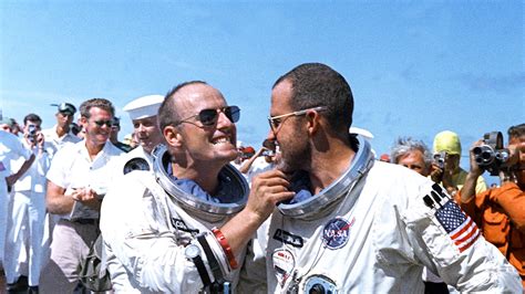 Neil Armstrong Was The First Man To Walk On The Moon And Buzz Aldrin