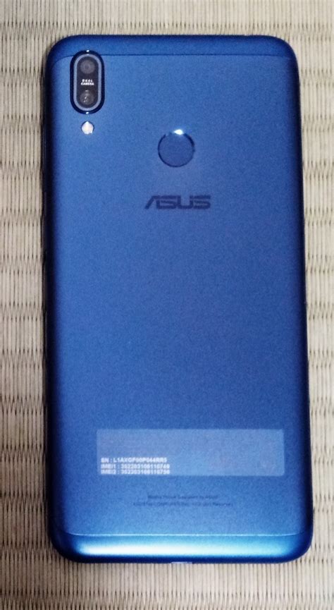 ASUS ZenFone MAX M2 ZB633KL 6 3インチ ブルー SIMフリー 手帳型ケース付き Android 売買された