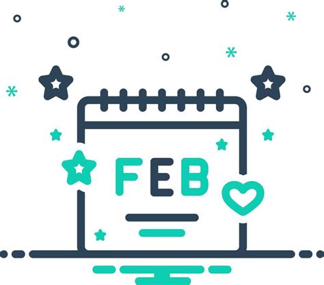 vector mix icon  feb  vector art  vecteezy