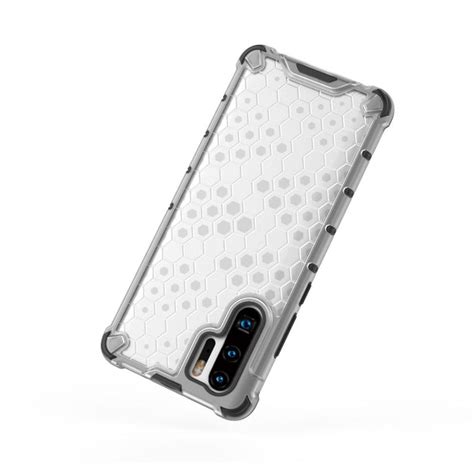 Huawei P Pro Honeycomb Armored Hybrid Case Transparent