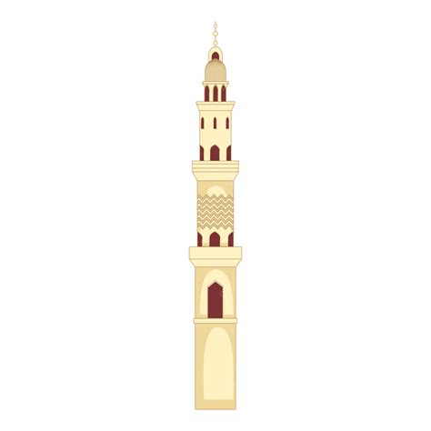 Mosque Minar Colourful Hd White Transparent Design Vector Image Mosque