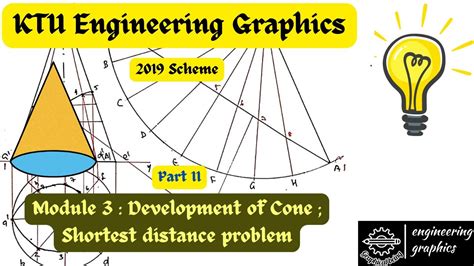 KTU Engineering Graphics Module 3 Part 11 Development Of Cone