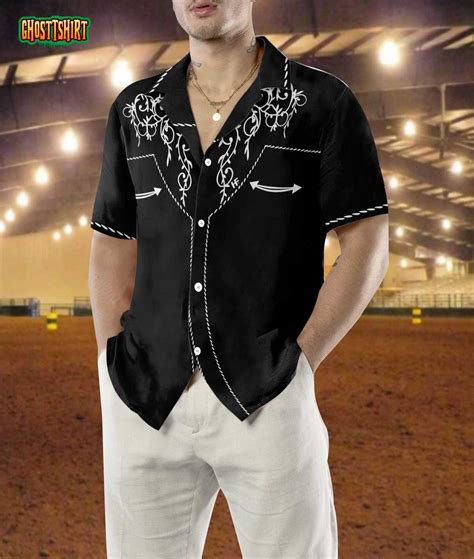 Cowboy Rodeo Texture Hawaiian Shirt