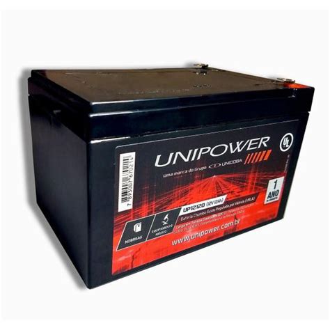 Bateria Selada V Ah Unipower Vrla Agm Nobreak Bateria Para