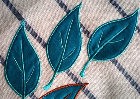 Single Leaves Machine Embroidery Applique Designs 5 By Artapli Freehand