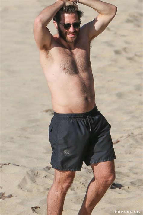 Jake Gyllenhaal Shirtless Pictures In St Barts January 2017 Popsugar