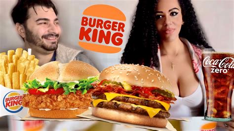 Burger King Mukbang Ita Di Coppia🍔🍟eating Show Youtube