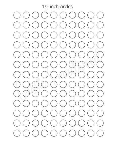 Sizes Of Printable Circle Templates Cassie Smallwood Printable