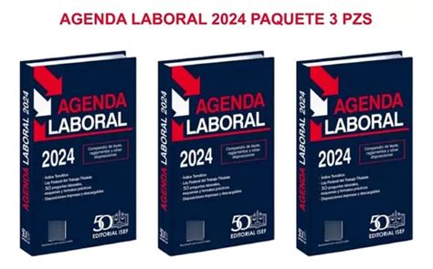 Agenda Laboral 2024 Isef 3 Piezas Meses Sin Intereses