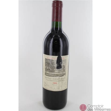 Château Duhart Milon 1989 4ème Grand Cru Classé de Pauillac Prix