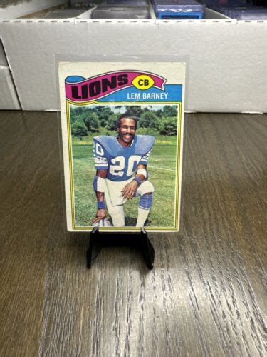 1977 Topps Football 433 Lem Barney Detroit Lions EBay