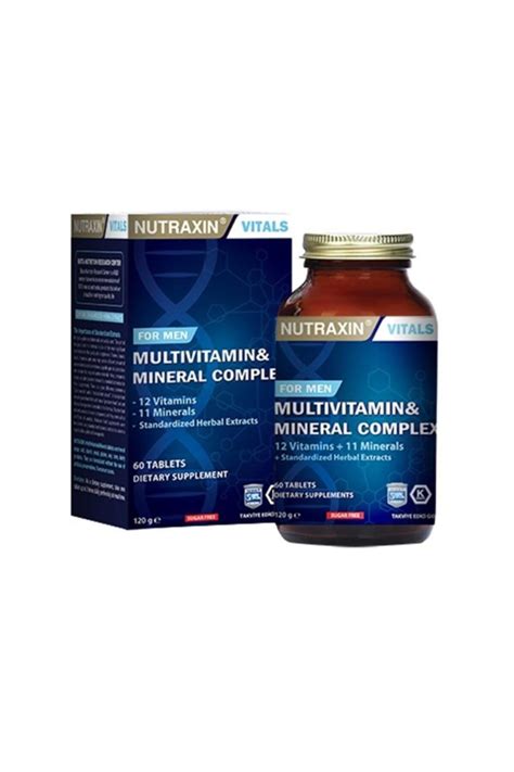 Nutraxin Multivitamin mineral Complex Erkek 60 Tablet Fiyatı Yorumları