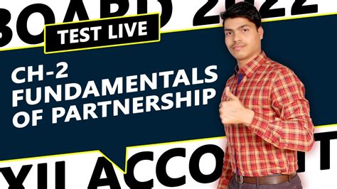 TEST LIVE Fundamentals Of Partnership 20 Most Expected MCQ