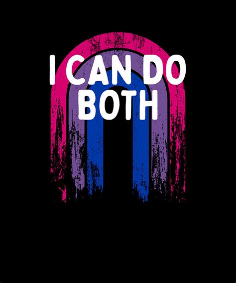 I Can Do Both Bisexual Lgbtq Bi Pride Pansexual Funny Digital Art By