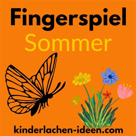 Sommer Fingerspiel Zum Thema Schmetterling Home Decor Decals Quick