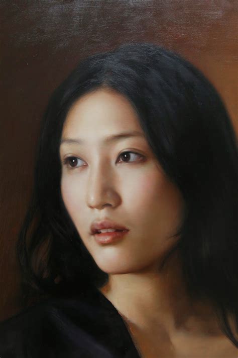 artist leng jun  oil paintings  considered   realistic