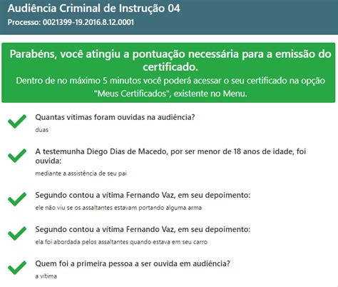 Audi Ncia Criminal De Instru O Processo