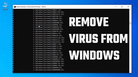 Remove VIRUS From Windows PC Without Installing Any AntiVirus CMD YouTube