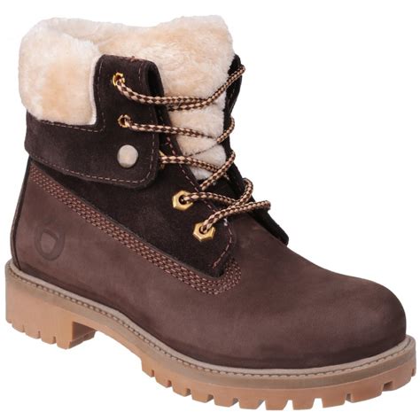 Cotswold Womens Arlingham Brown Waterproof Ankle Boots