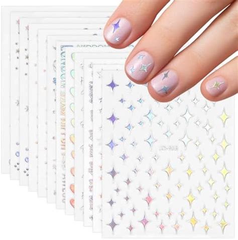 Amazon Divina Vitae Sheets Aurora Holographic Nail Art Stickers