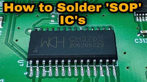 How To Soldering Sop Small Outline Package Ic S Full Details In Hindi