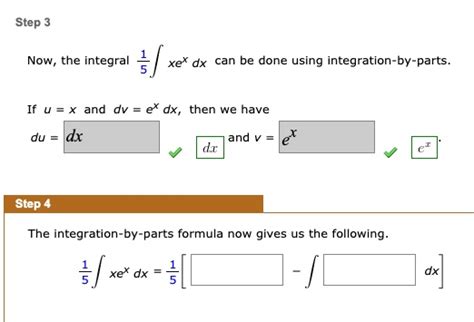 Integration By Parts Xe X