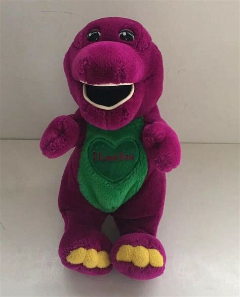 Barney Singing Talking Plush Removable Battery Compartment Easy Clean ...