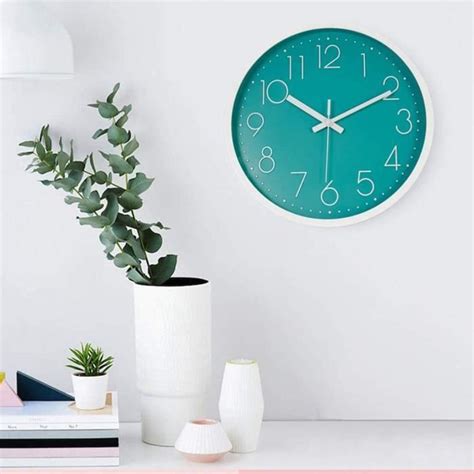 Topkey Horloge Murale 12 Silencieuse Sans Coutil Horloge Murale